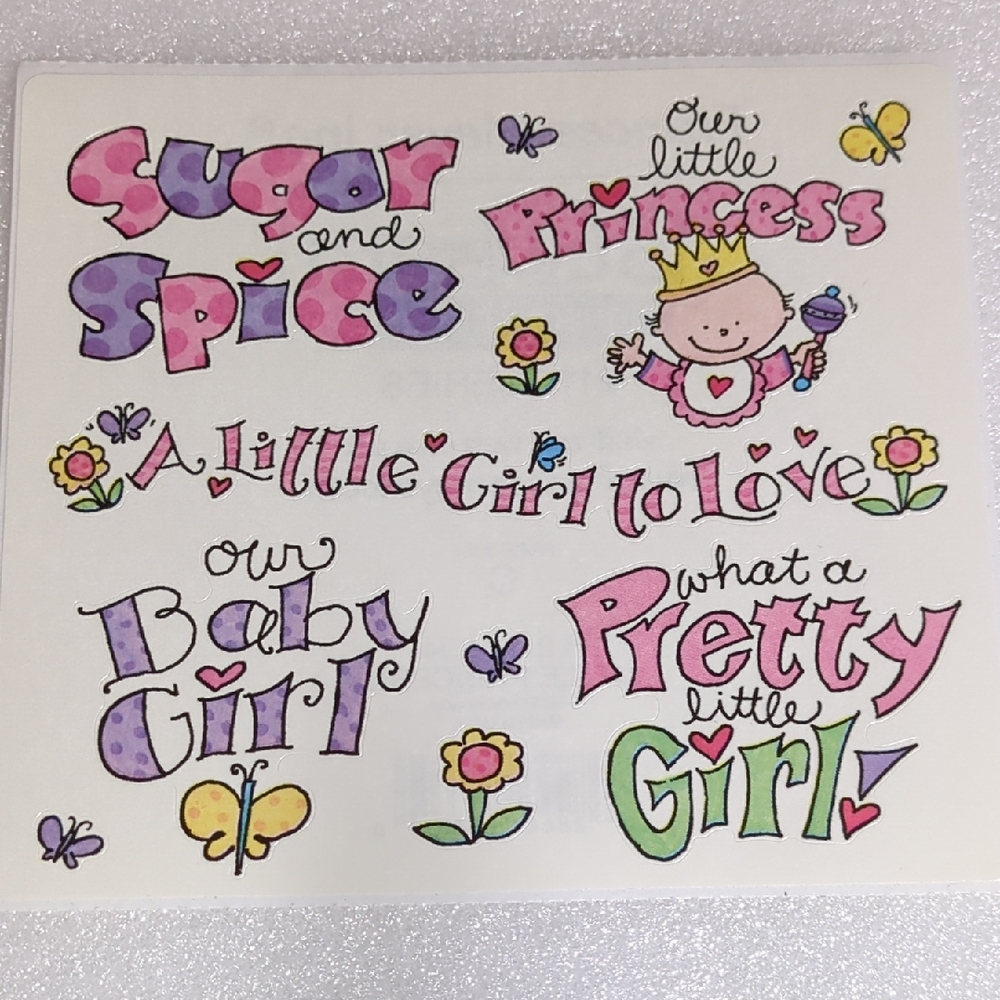 🧡5/$10🧡Francis Meyer Vintage Little Princess Stickers R2110-294